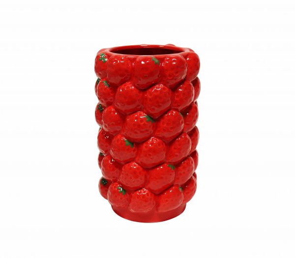 Vase Erdbeeren 18 cm