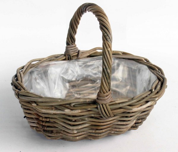 Rattan-Henkelkorb oval 36 cm