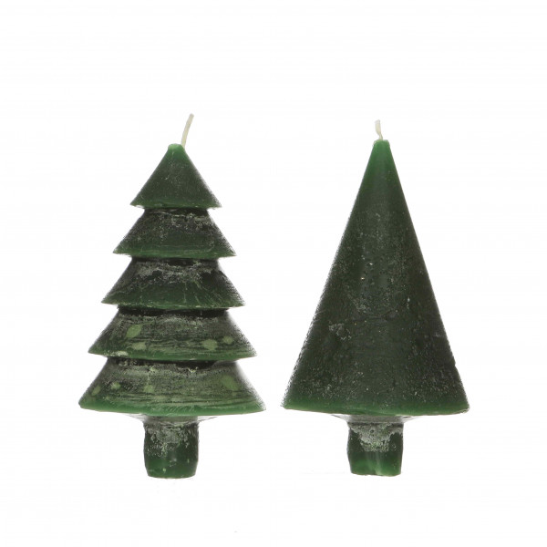 Kerze Tannenbaum 2 Modelle 12 cm