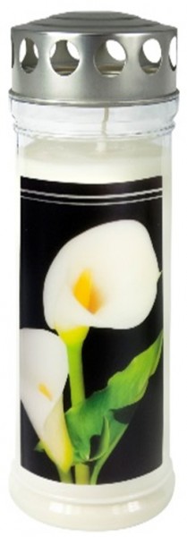 Grablicht Calla 21,5 cm